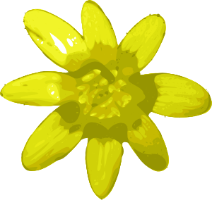 Yellow Flower clip art 115063 Free SVG Download / 4Vector