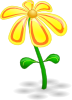 free vector Yellow Flower clip art