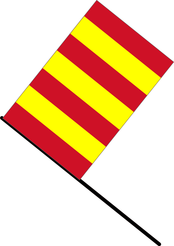 free vector Yellow/red stripped flag