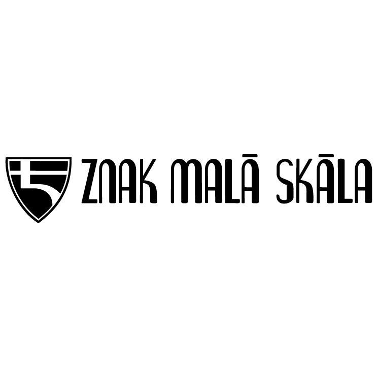 free vector Znak mala skala