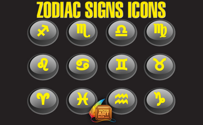 free vector Zodiac Signs Icons