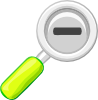 free vector Zoom Out Lens Icon clip art