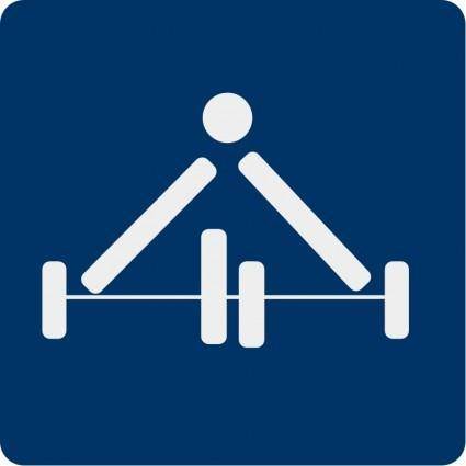 Weight lifting pictogram