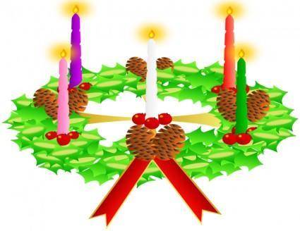 Advent wreath. Advent crown