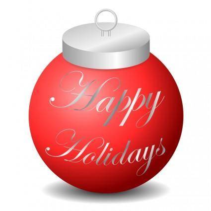 Happy Holidays Ornament