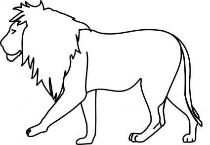 Lion Line Art