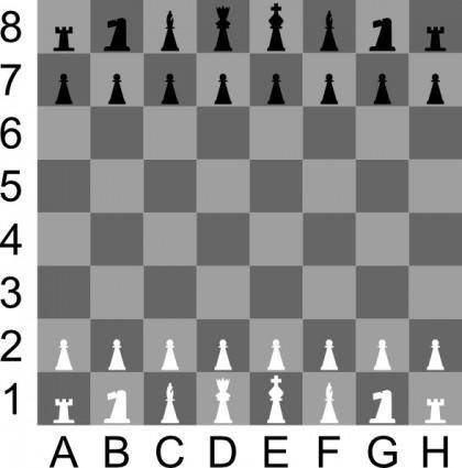 Portablejim D Chess Set Chessboard clip art
