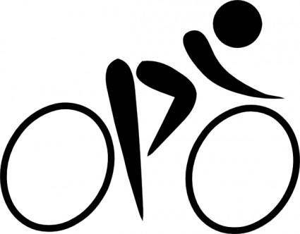 Olympic Sports Cycling Road Pictogram clip art