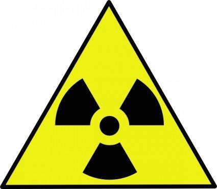 Nuclear Zone Warning Sign clip art