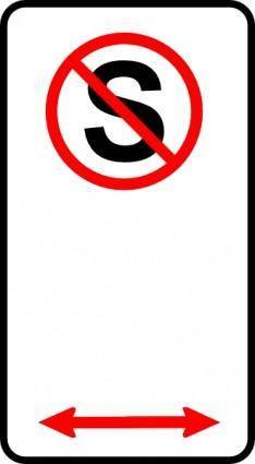 Sign No Standing clip art