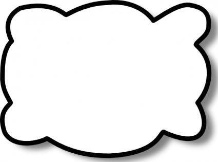 Callout Cloud clip art