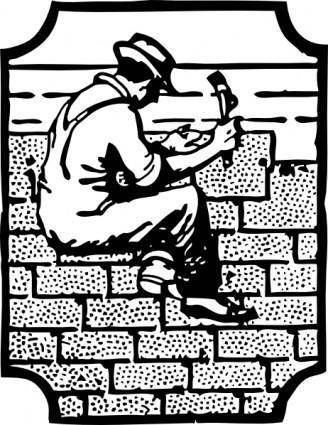 Roofer Worker Employee clip art