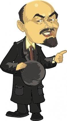 Lenin Caricature clip art