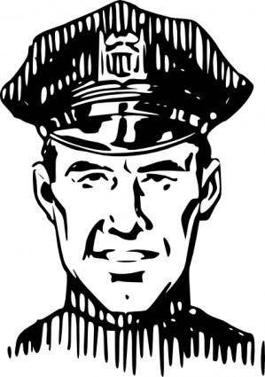 Policeman Head clip art
