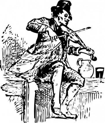 Fiddler clip art