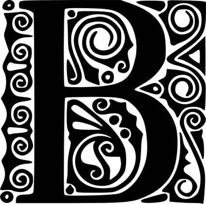 Alphabet B clip art