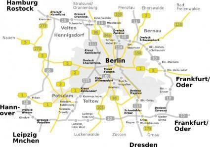 Map-berlin-brandenburg clip art