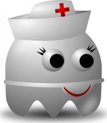 Pcman Game Baddie Nurse clip art