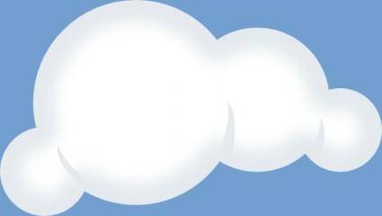 Set Of Soft Clouds clip art