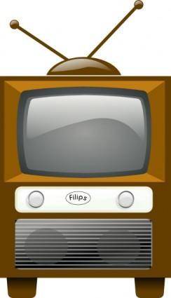 Antique Television clip art