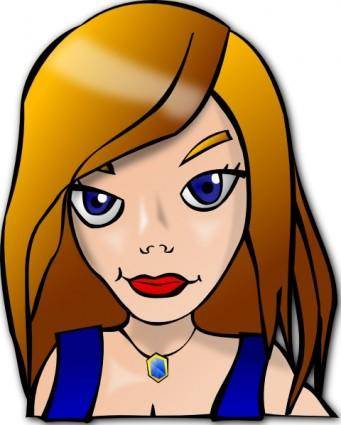 People Faces Girl clip art
