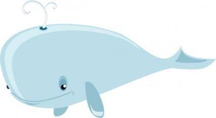 Cartoon Whale clip art