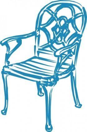 Blue Chair clip art