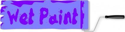 Wet Paint Sign clip art
