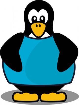 Penguin With A Shirt clip art