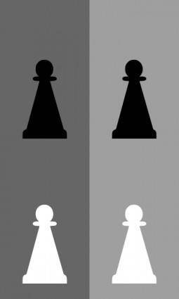 Pawn Chess Set clip art