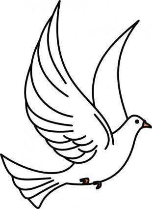 Flying Dove clip art