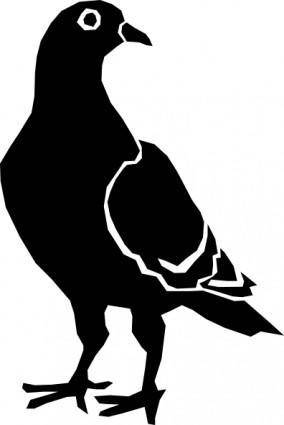 Pigeon Silhouette clip art