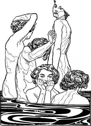 Bathers clip art