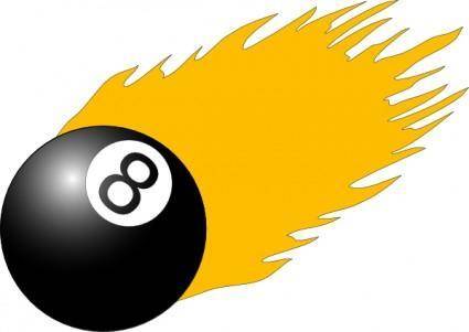 Ball With Flames clip art