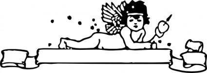 Cupid Banner clip art