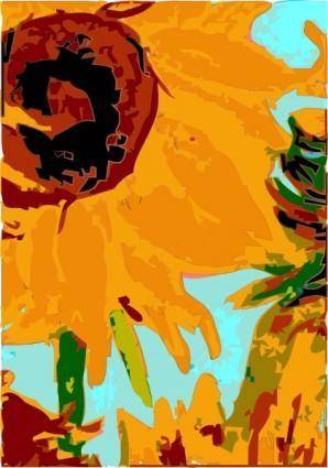 Van Gogh 's Sun Flower clip art