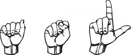 American Sign Language Asl clip art