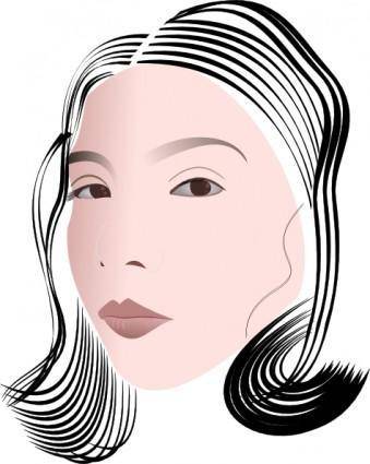 Face Of A Lady clip art