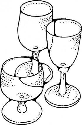 Wine Glasses clip art