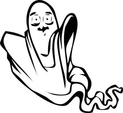 Floating Ghost clip art