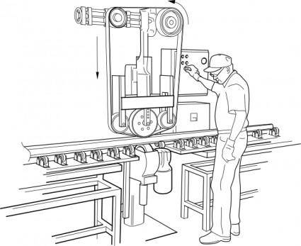 Rail Polishing Machine clip art