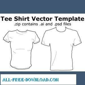 Tee Shirt Vector Template By M