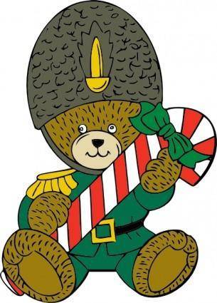 Christmas Guard Bear clip art