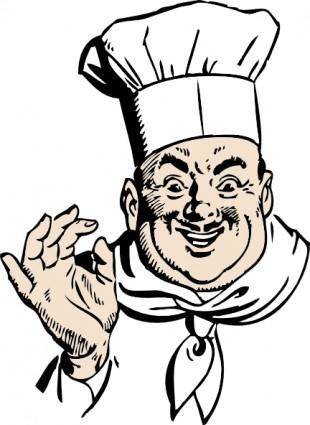 Happy Chef clip art