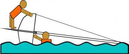 Sailing Capsized Rescue Illustrations clip art