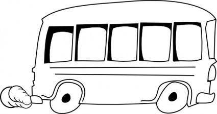 School Bus Outline clip art