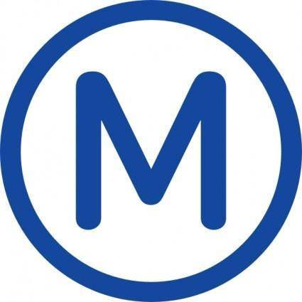 Metro M clip art