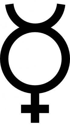 Mercury Symbol clip art