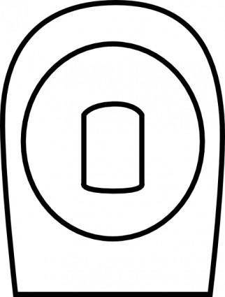 Toilet Symbol clip art