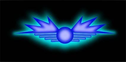 Wing Glowing Symbol clip art